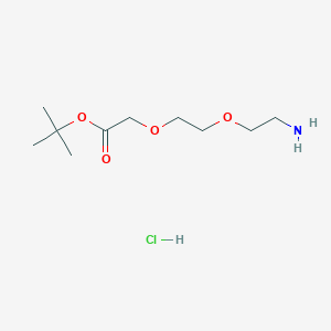 molecular formula C10H22ClNO4 B3040496 8-Amino-3,6-dioxaoctanoic acid t-butyl ester hydrochloride CAS No. 2098500-69-5