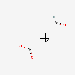 molecular formula C11H10O3 B3040515 Methyl 4-formylcubane-1-carboxylate CAS No. 211635-35-7