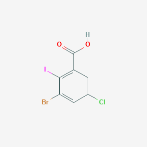 molecular formula C7H3BrClIO2 B3040528 3-Bromo-5-chloro-2-iodobenzoic acid CAS No. 213771-13-2