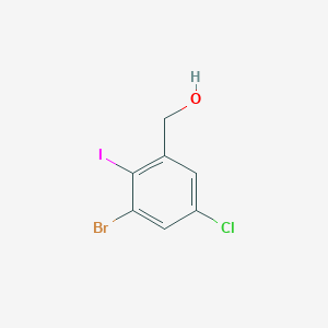 molecular formula C7H5BrClIO B3040529 (3-Bromo-5-chloro-2-iodophenyl)methanol CAS No. 213771-19-8