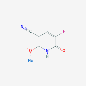 molecular formula C6H2FN2NaO2 B3040531 5-Fluoro-2,6-dihydroxypyridine-3-carbonitrile, sodium salt CAS No. 213990-58-0
