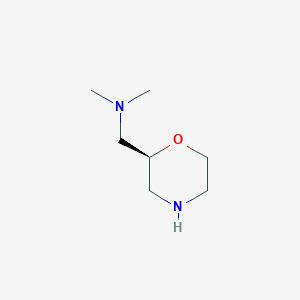 molecular formula C7H16N2O B3040533 (S)-N,N-Dimethyl-1-(morpholin-2-yl)methanamine CAS No. 214273-18-4