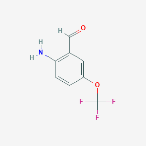 molecular formula C8H6F3NO2 B3040536 2-Amino-5-(trifluoromethoxy)benzaldehyde CAS No. 215124-43-9