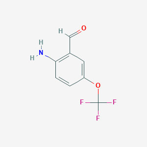 molecular formula C8H6F3NO2 B3040536 2-氨基-5-(三氟甲氧基)苯甲醛 CAS No. 215124-43-9