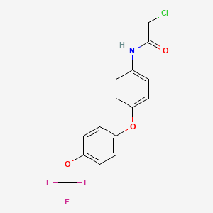 2-chloro-N-[4-[4-(trifluoromethoxy)phenoxy]phenyl]acetamide