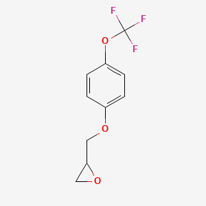 molecular formula C10H9F3O3 B3040550 2-{[4-(Trifluoromethoxy)phenoxy]methyl}oxirane CAS No. 215654-95-8