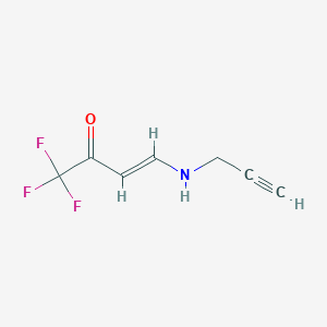molecular formula C7H6F3NO B3040552 (E)-1,1,1-trifluoro-4-(prop-2-ynylamino)but-3-en-2-one CAS No. 215657-65-1