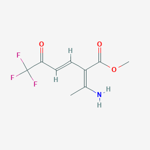 methyl (E,2Z)-2-(1-aminoethylidene)-6,6,6-trifluoro-5-oxohex-3-enoate