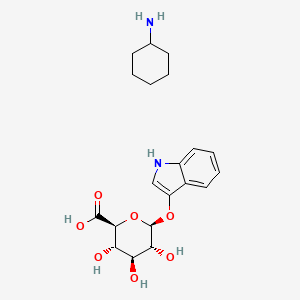 molecular formula C20H28N2O7 B3040561 Indoxylbeta-D-glucuronidecyclohexylammoniumsalt CAS No. 216971-58-3