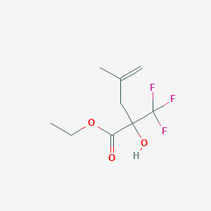 molecular formula C9H13F3O3 B3040566 Ethyl 2-hydroxy-4-methyl-2-(trifluoromethyl)pent-4-enoate CAS No. 217195-91-0