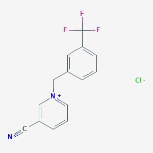 molecular formula C14H10ClF3N2 B3040573 3-Cyano-1-[3-(trifluoromethyl)benzyl]pyridinium chloride CAS No. 217816-42-7