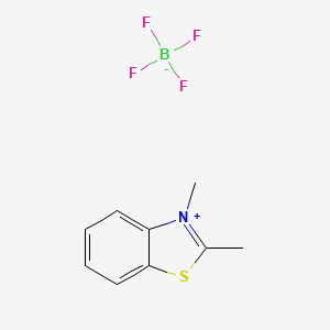 molecular formula C9H10BF4NS B3040574 2,3-Dimethyl-1,3-benzothiazol-3-ium tetrafluoroborate CAS No. 21786-62-9