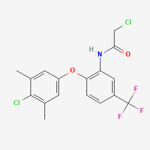 N1-[2-(4-chloro-3,5-dimethylphenoxy)-5-(trifluoromethyl)phenyl]-2-chloroacetamide
