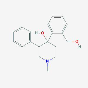 molecular formula C19H23NO2 B3040581 4-(2-(Hydroxymethyl)phenyl)-1-methyl-3-phenylpiperidin-4-ol CAS No. 218288-32-5