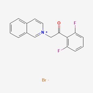 1-(2,6-Difluorophenyl)-2-isoquinolinium-2-ylethan-1-one bromide