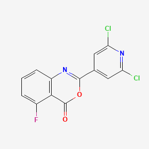 molecular formula C13H5Cl2FN2O2 B3040591 2-(2,6-dichloro-4-pyridyl)-5-fluoro-4H-3,1-benzoxazin-4-one CAS No. 219139-72-7