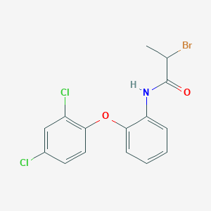 molecular formula C15H12BrCl2NO2 B3040593 N1-[2-(2,4-dichlorophenoxy)phenyl]-2-bromopropanamide CAS No. 219314-75-7