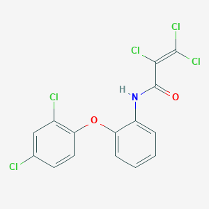 molecular formula C15H8Cl5NO2 B3040594 N1-[2-(2,4-dichlorophenoxy)phenyl]-2,3,3-trichloroacrylamide CAS No. 219314-79-1