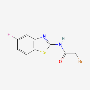 molecular formula C9H6BrFN2OS B3040596 2-bromo-N-(5-fluoro-1,3-benzothiazol-2-yl)acetamide CAS No. 219499-40-8