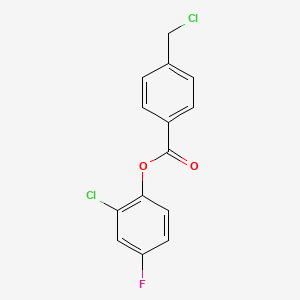 molecular formula C14H9Cl2FO2 B3040598 2-Chloro-4-fluorophenyl 4-(chloromethyl)benzoate CAS No. 219500-19-3