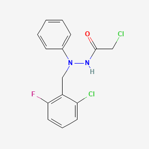 N'1-(2-chloro-6-fluorobenzyl)-N'1-phenyl-2-chloroethanohydrazide