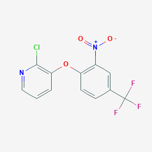 molecular formula C12H6ClF3N2O3 B3040615 2-Chloro-3-[2-nitro-4-(trifluoromethyl)phenoxy]pyridine CAS No. 219928-52-6