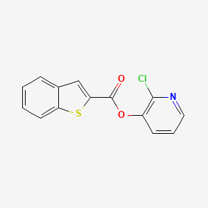 molecular formula C14H8ClNO2S B3040616 2-氯-3-吡啶基苯并[b]噻吩-2-羧酸酯 CAS No. 219928-57-1