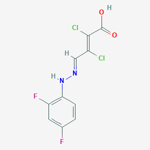 molecular formula C10H6Cl2F2N2O2 B3040617 2,3-Dichloro-4-[2-(2,4-difluorophenyl)hydrazono]but-2-enoic acid CAS No. 219929-32-5