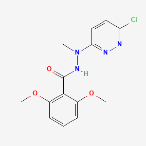 molecular formula C14H15ClN4O3 B3040638 N'-(6-氯吡哒嗪-3-基)-2,6-二甲氧基-N'-甲基苯甲酰肼 CAS No. 222540-46-7