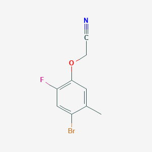 molecular formula C9H7BrFNO B3040672 (4-Bromo-2-fluoro-5-methylphenoxy)acetonitrile CAS No. 2270913-02-3