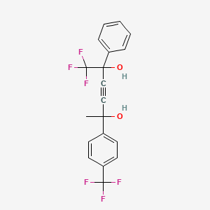 2-[4-(Trifluoromethyl)phenyl]-5-phenyl-6,6,6-trifluorohex-3-yne-2,5-diol