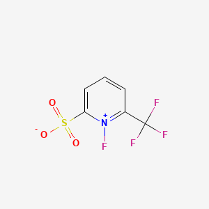1-Fluoro-6-(trifluoromethyl)pyridin-1-ium-2-sulfonate