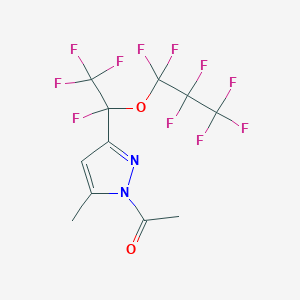 1-Acetyl-3-[1-(heptafluoropropoxy)-1,2,2,2-tetrafluoroethyl]-5-methyl-1H-pyrazole