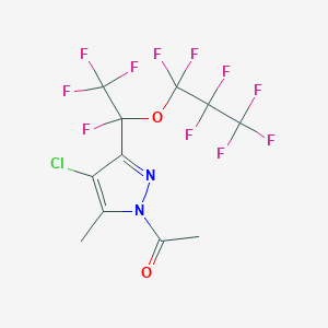 1-Acetyl-4-chloro-5-methyl-3-[perfluoro(1-propoxyethyl)]pyrazole