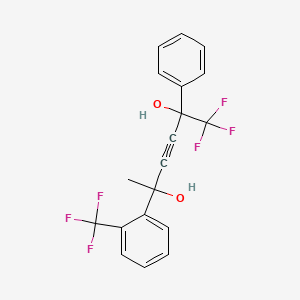 2-[2-(Trifluoromethyl)phenyl]-5-phenyl-6,6,6-trifluorohex-3-yne-2,5-diol