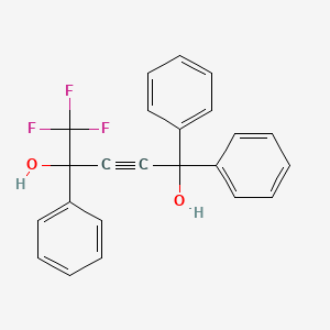 molecular formula C23H17F3O2 B3040714 1,1,1-Trifluoro-2,5,5-triphenylpent-3-yne-2,5-diol CAS No. 231953-28-9