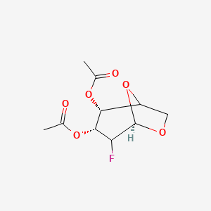 [(1R,3r,4r)-3-acetoxy-2-fluoro-7,8-dioxabicyclo[3.2.1]octan-4-yl] acetate