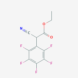 molecular formula C11H6F5NO2 B3040735 Ethyl 2-cyano-2-(2,3,4,5,6-pentafluorophenyl)acetate CAS No. 2340-87-6