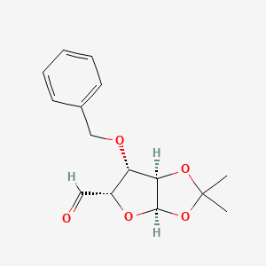 molecular formula C15H18O5 B3040750 (3aR,5S,6S,6aR)-6-(苄氧基)-2,2-二甲基四氢呋喃[2,3-d][1,3]二噁烷-5-甲醛 CAS No. 23558-05-6