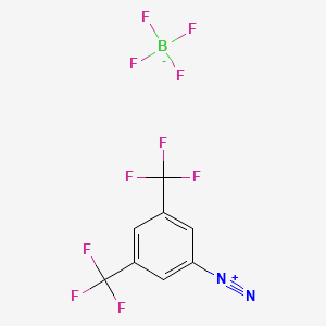 molecular formula C8H3BF10N2 B3040761 3,5-Bis(trifluoromethyl)benzenediazonium tetrafluoroborate CAS No. 2377-91-5