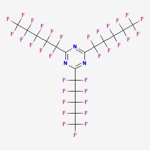 molecular formula C18F33N3 B3040763 2,4,6-Tris(perfluoropentyl)-s-triazine CAS No. 23790-50-3