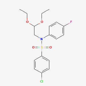 4-chloro-N-(2,2-diethoxyethyl)-N-(4-fluorophenyl)benzenesulfonamide