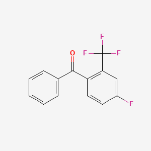 molecular formula C14H8F4O B3040768 4-Fluoro-2-(trifluoromethyl)benzophenone CAS No. 239087-03-7