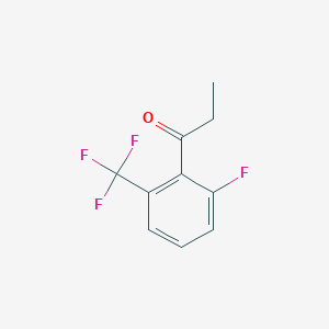 1-[2-Fluoro-6-(trifluoromethyl)phenyl]propan-1-one