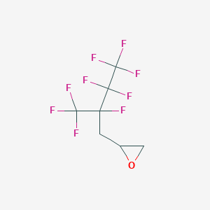 molecular formula C7H5F9O B3040771 2-[2,3,3,4,4,4-六氟-2-(三氟甲基)丁基]环氧乙烷 CAS No. 239463-94-6