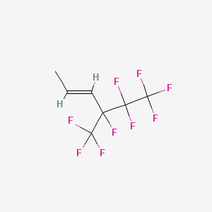 molecular formula C7H5F9 B3040772 4,5,5,6,6,6-六氟-4-(三氟甲基)己-2-烯 CAS No. 239463-97-9