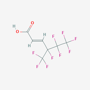 4,5,5,6,6,6-Hexafluoro-4-(trifluoromethyl)hex-2-enoic acid
