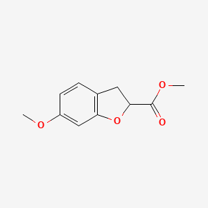 molecular formula C11H12O4 B3040781 6-甲氧基-2,3-二氢苯并呋喃-2-甲酸甲酯 CAS No. 24007-57-6