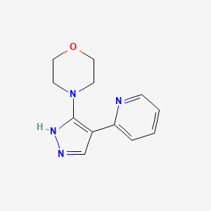 molecular formula C12H14N4O B3040783 4-[4-(2-pyridinyl)-1H-pyrazol-3-yl]morpholine CAS No. 240115-91-7