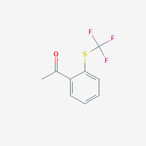 molecular formula C9H7F3OS B3040786 2'-(Trifluoromethylthio)acetophenone CAS No. 240408-91-7